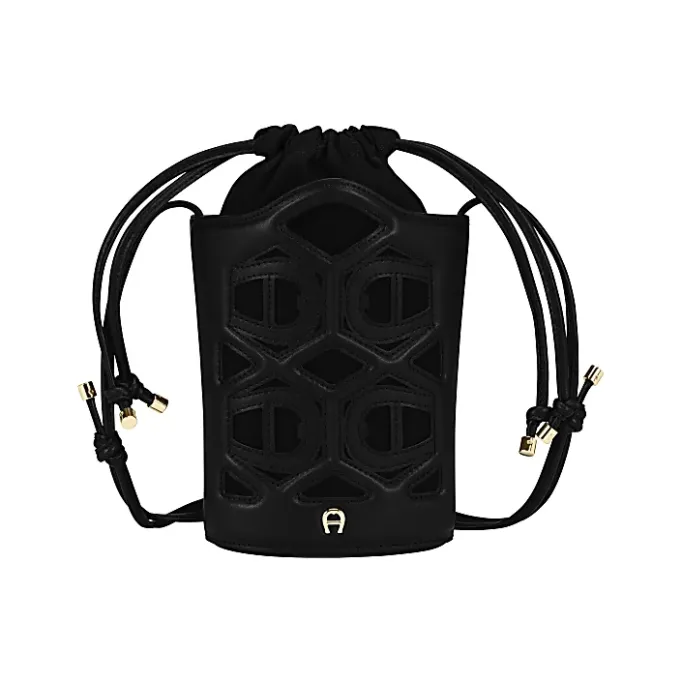 Aigner Leather Accessories-AZURRA phone pouch black