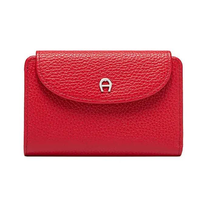Aigner Wallets-Basic card case burnt red