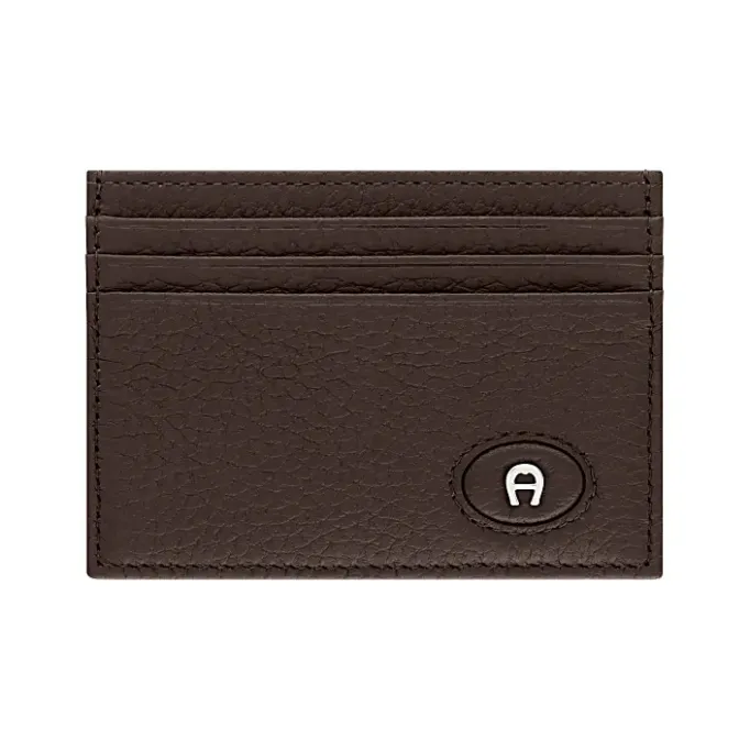 Aigner Wallets-BASICS card case ebony