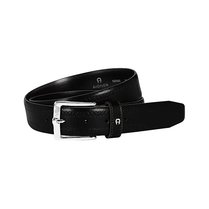 Aigner Belts-Business Belt 3,5 cm black