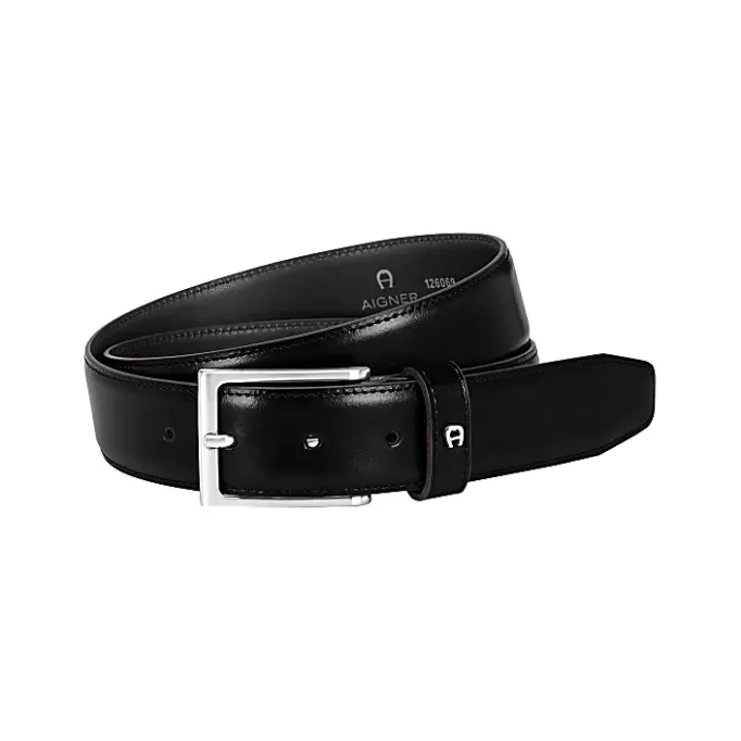 Aigner Belts-Business Belt 3,5 cm black