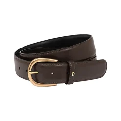 Aigner Belts-Business belt 3.5 cm ebony