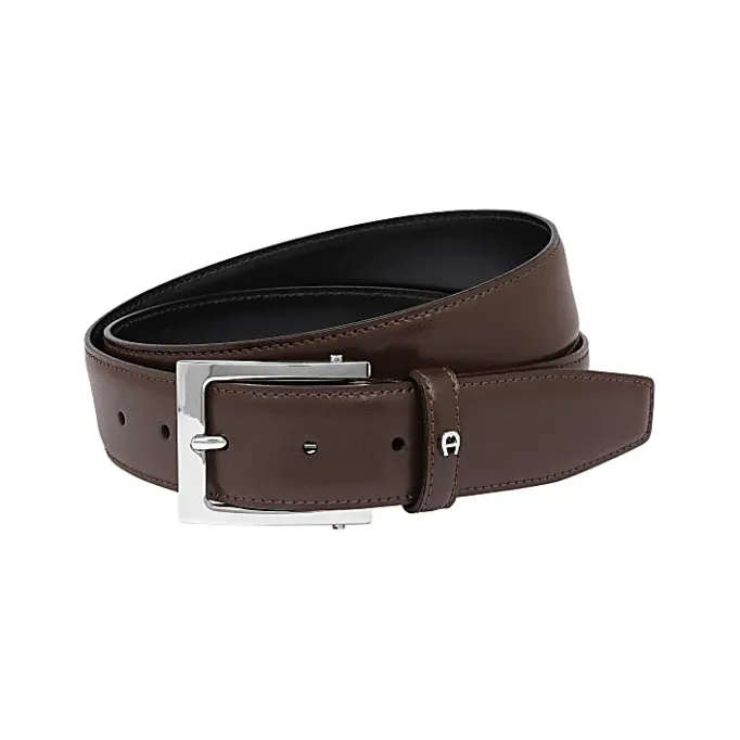 Aigner Belts-Business belt 3.5 cm ebony
