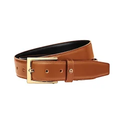 Aigner Belts-Business belt 3.5 cm cognac brown