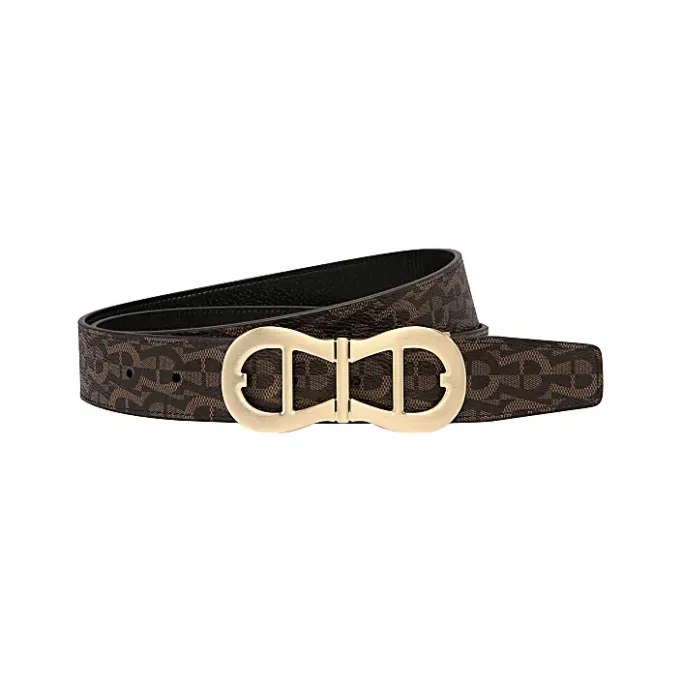 Aigner Belts-Business Reversible Belt 3.5 cm fango