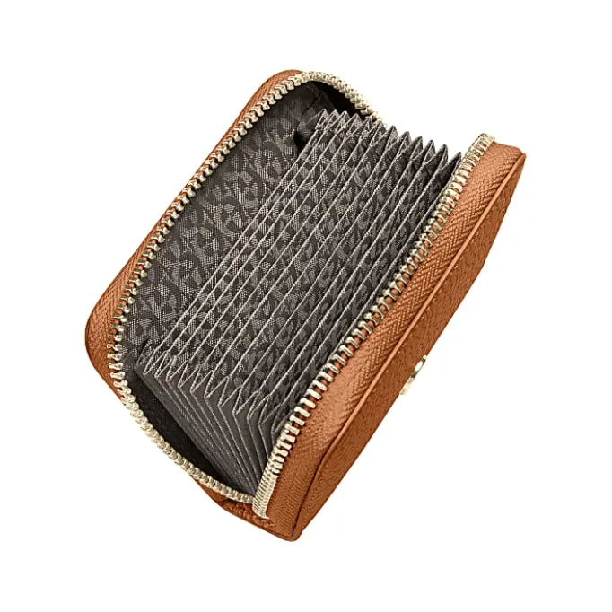 Aigner Wallets-CARRÉ SOFT card case cognac brown