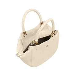Aigner Bags-Carré Soft handbag S macadamia white