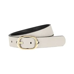 Aigner Belts-Casual Belt 3,5cm pearl white
