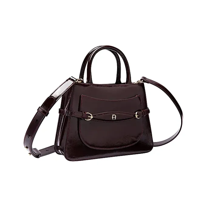 Aigner Bags-Cavallo Lacca handbag M port red
