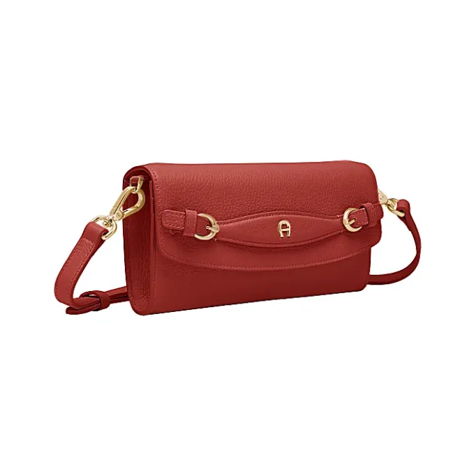Aigner Leather Accessories-CAVALLO Wallet on chain burnt red