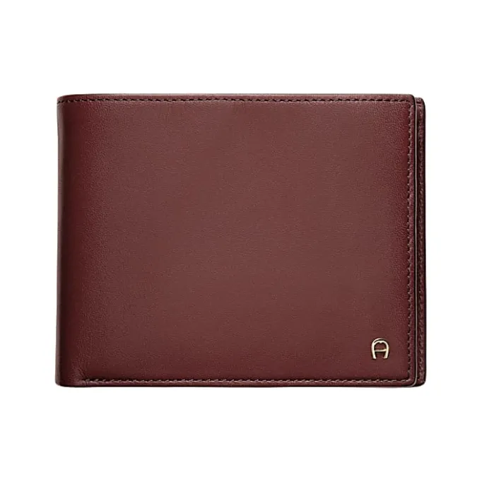 Aigner Wallets-COMBINATION WALLET antic red