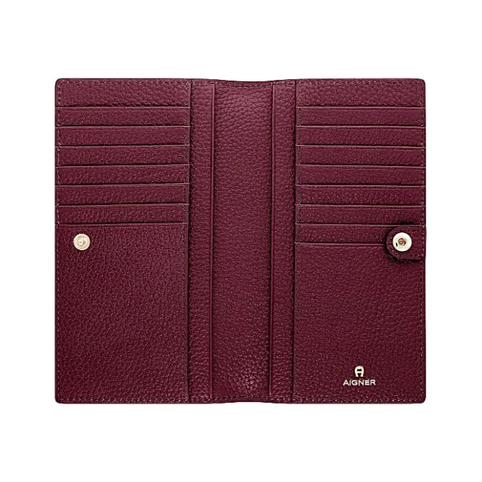 Aigner Wallets-Delia bill and card case burgundy