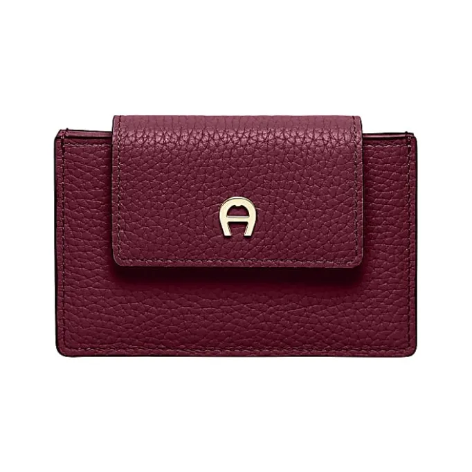 Aigner Wallets-Delia Card Case burgundy