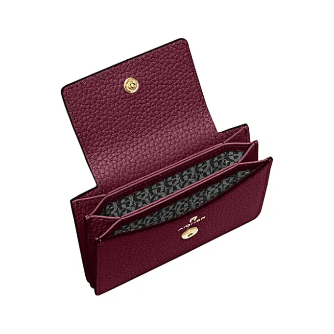 Aigner Wallets-Delia Card Case burgundy
