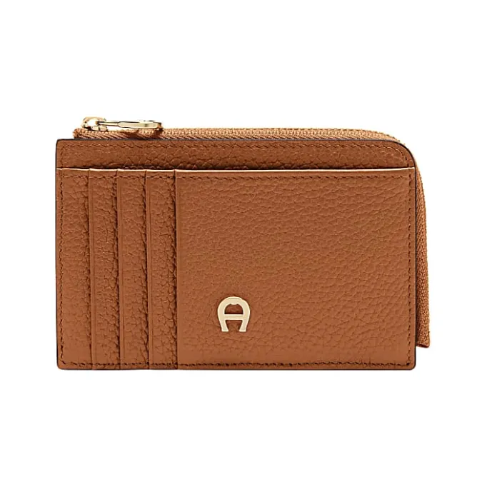 Aigner Wallets-Delia card case cognac brown