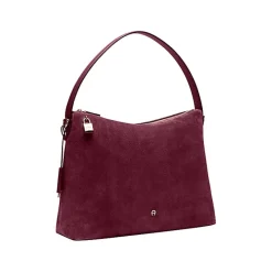 Aigner Bags-Delia Suede hobo bag L burgundy