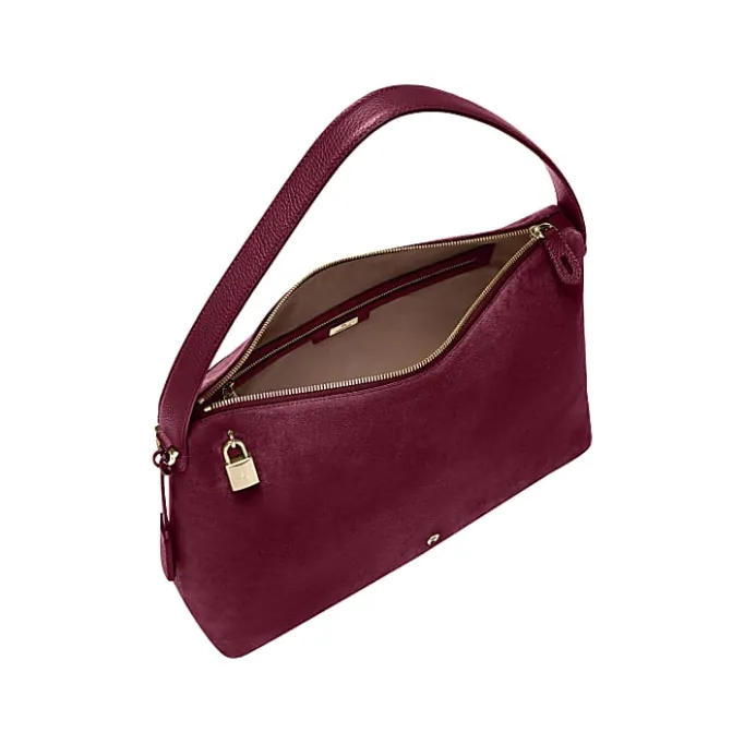 Aigner Bags-Delia Suede hobo bag L burgundy