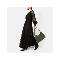 Aigner Bags-Delia Suede hobo bag L dark olive
