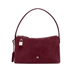 Aigner Bags-Delia Suede hobo bag S burgundy