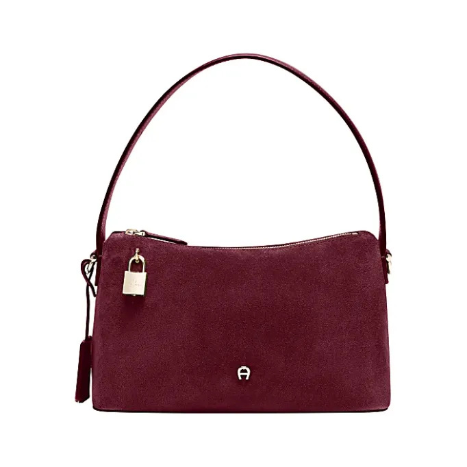 Aigner Bags-Delia Suede hobo bag S burgundy