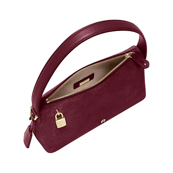 Aigner Bags-Delia Suede hobo bag S burgundy