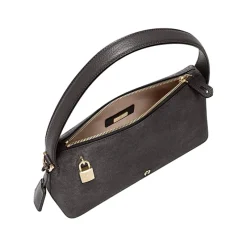 Aigner Bags-Delia Suede hobo bag S night grey