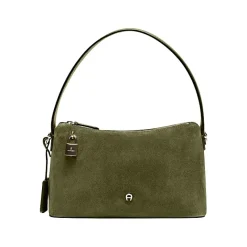 Aigner Bags-Delia Suede hobo bag S dark olive