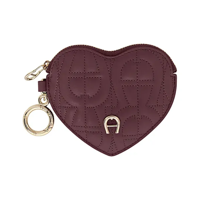 Aigner Leather Accessories-Diadora Heart case port red