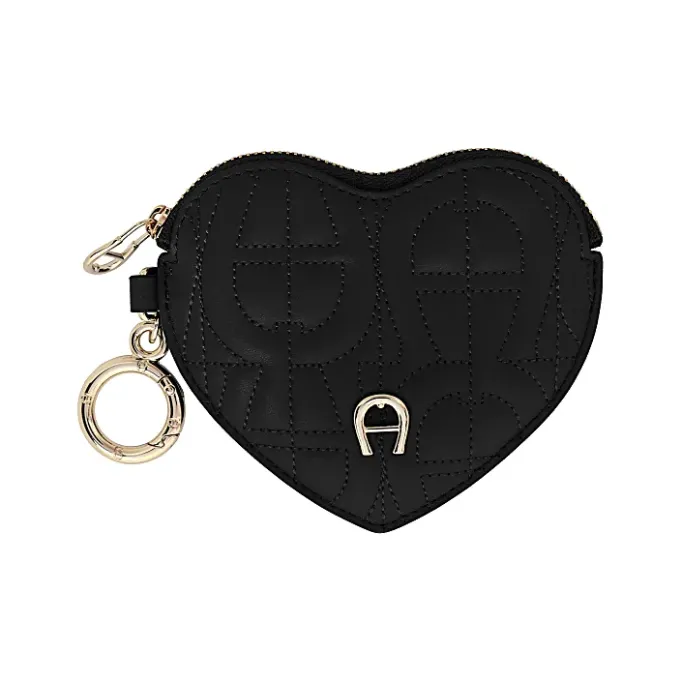 Aigner Leather Accessories-Diadora Heart case black
