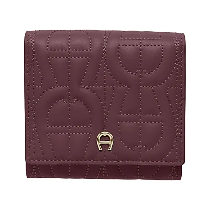Aigner Wallets-Diadora logo card case port red