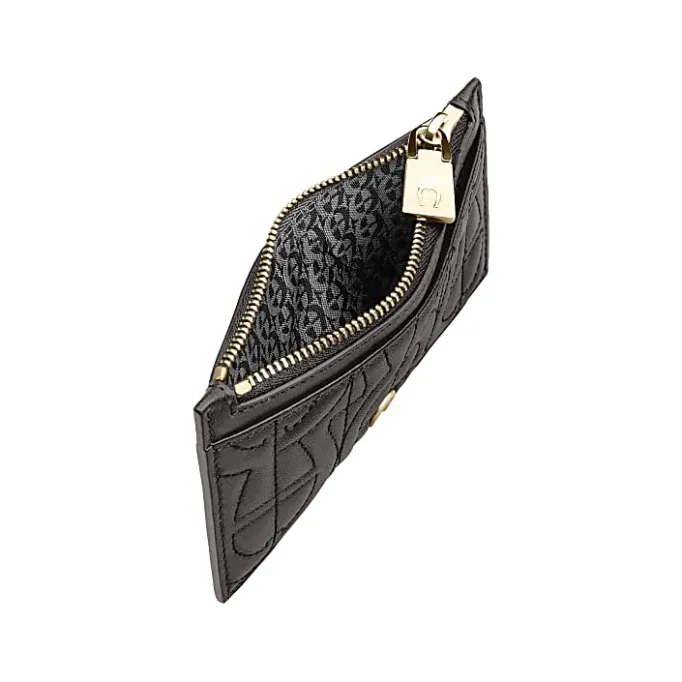Aigner Wallets-Diadora logo card case acacia brown