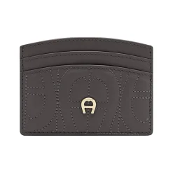 Aigner Wallets-Diadora Logo card case acacia brown