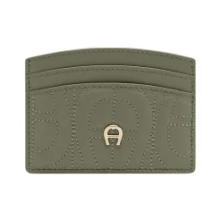 Aigner Wallets-Diadora Logo card case moss green