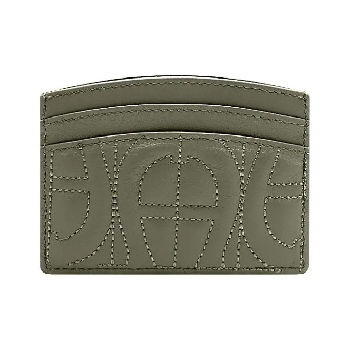 Aigner Wallets-Diadora Logo card case moss green