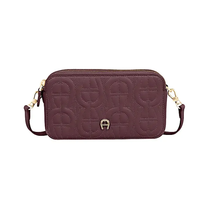 Aigner Leather Accessories|Phone Cases-Diadora logo phone pouch port red