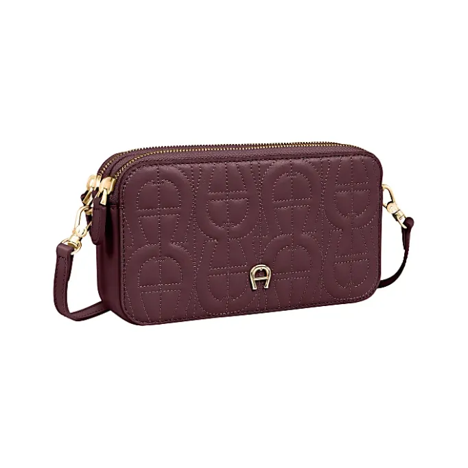 Aigner Leather Accessories|Phone Cases-Diadora logo phone pouch port red