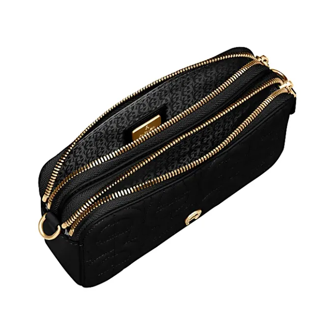 Aigner Leather Accessories|Phone Cases-Diadora logo phone pouch black