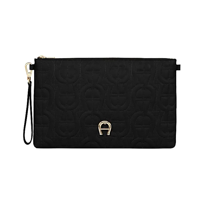 Aigner Leather Accessories-Diadora Pouch M black