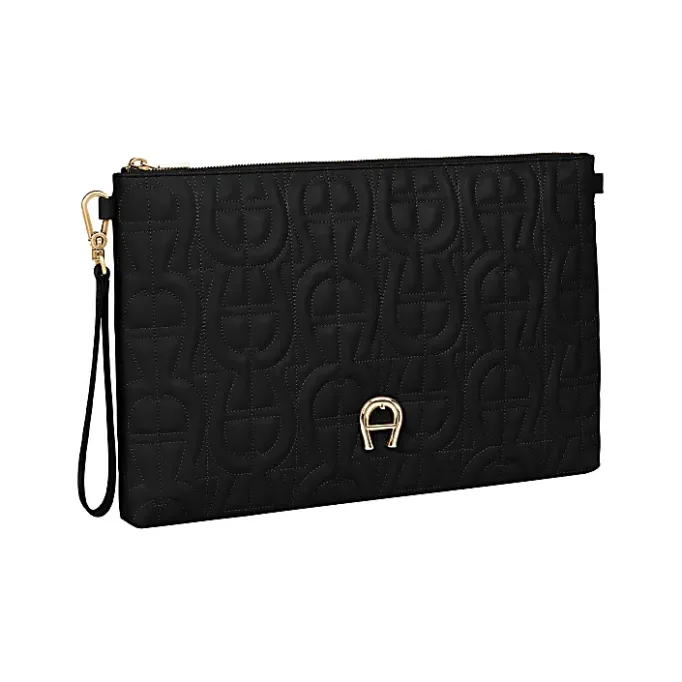 Aigner Leather Accessories-Diadora Pouch M black