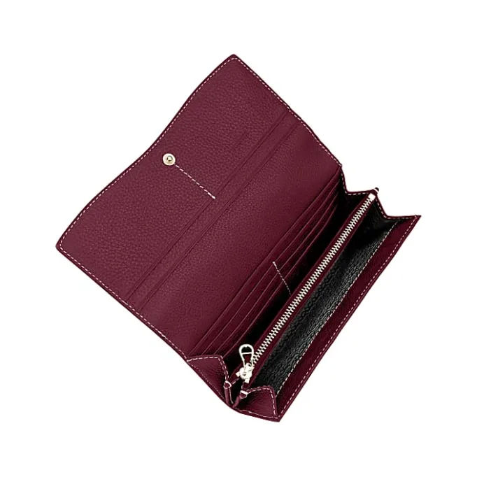 Aigner Wallets-Farah bill and card case burgundy