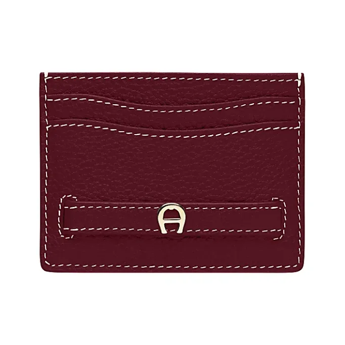 Aigner Wallets-Farah card case burgundy