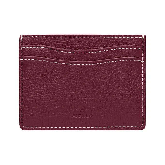 Aigner Wallets-Farah card case burgundy