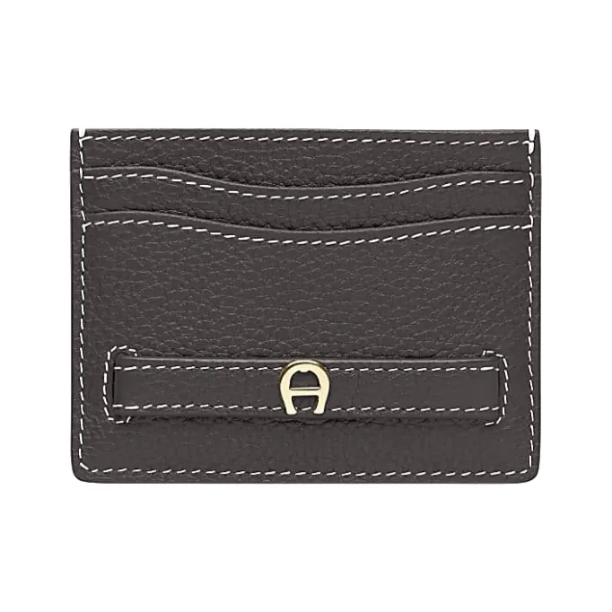 Aigner Wallets-Farah card case acacia brown