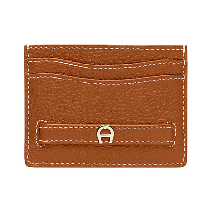 Aigner Wallets-Farah card case cognac brown