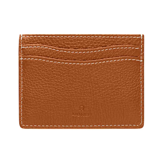 Aigner Wallets-Farah card case cognac brown