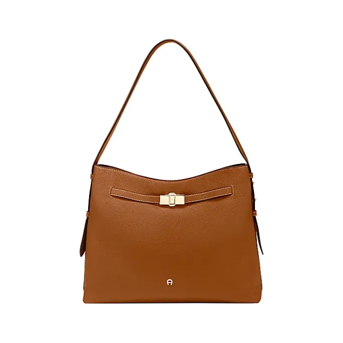 Aigner Bags-FARAH Hobo bag M cognac brown