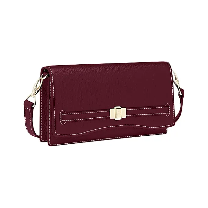 Aigner Leather Accessories-Farah Wallet on Strap burgundy