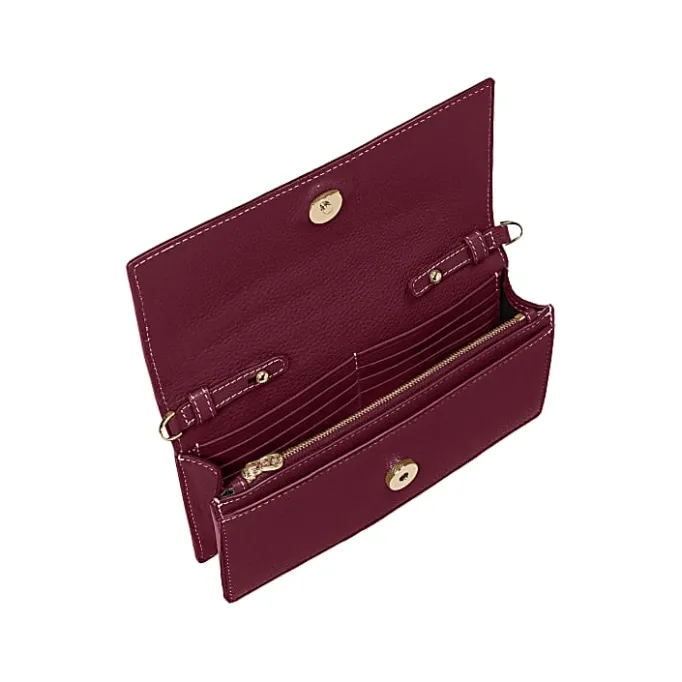 Aigner Leather Accessories-Farah Wallet on Strap burgundy