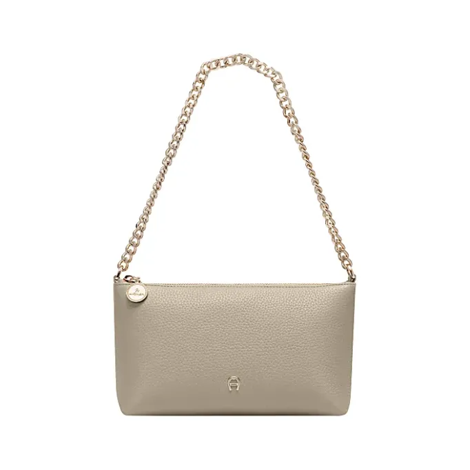 Aigner Leather Accessories-Fashion bag with chain alpaca beige