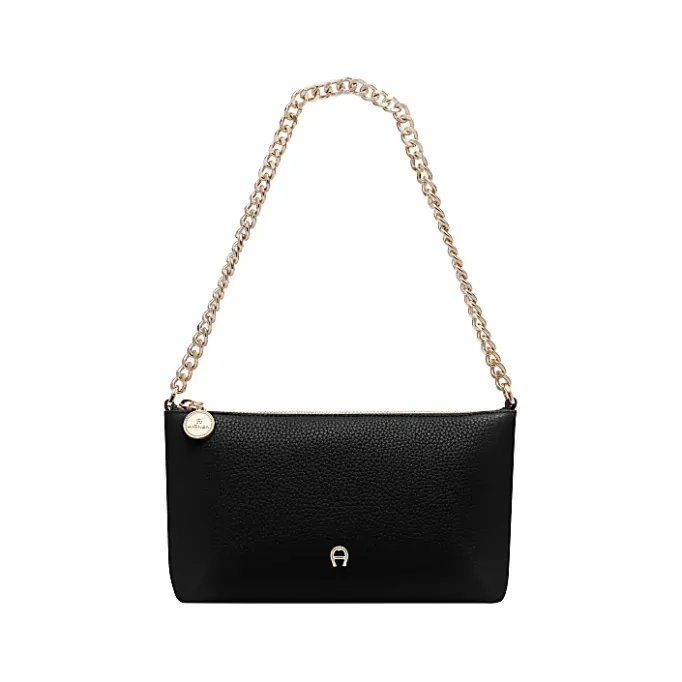 Aigner Leather Accessories-Fashion bag with chain black